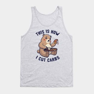 This Is How I Cut My Carbs - Cute Pizza Bear gift Tank Top